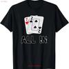 Best Seven Deuce All In Texas Hold Em Shove 7 2 Funny Poker Card T Shirt Size S 3xl Vintage Versatile Homme Comfortable