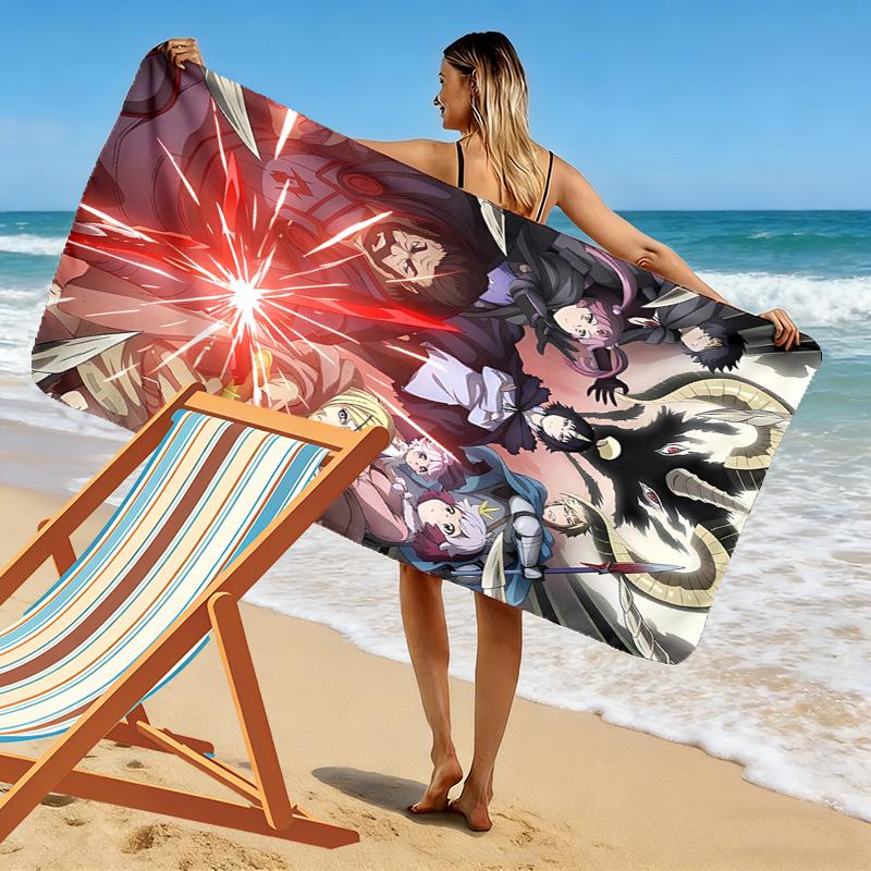 Clevatess Print Beach Towel, Large Soft Quick Dry Towel for Beach Camping Swimming