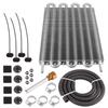 Universal 4 Row 6 Row 8 Row Aluminum Car Air Conditioning Tube Belt Condenser Tube Auto-Manual Radiator Converter Kit Accessory