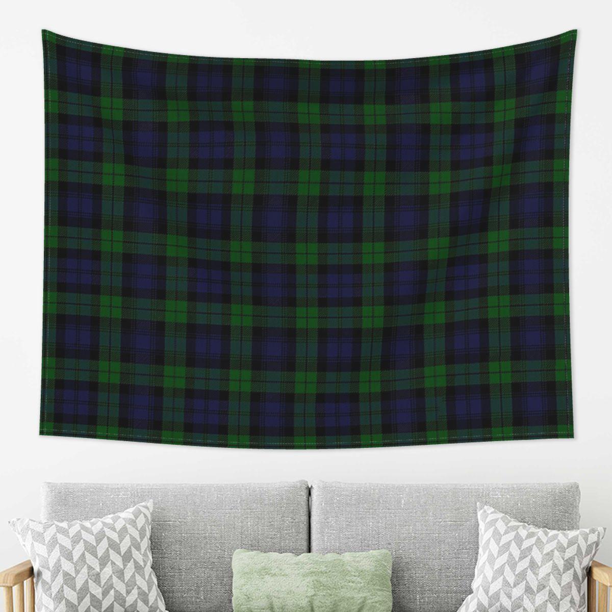 

Black Watch Tartan Plaid Tapestry Decoration Art Aesthetic Tapestries for Living Room Bedroom Home Wall Cloth Wall Hanging 74x94cm(29x37in)
