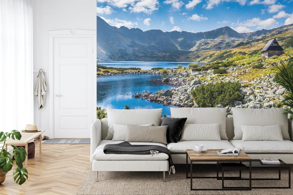 Photomural Mountain Lake In The Valley Structural Vinyl 450x300