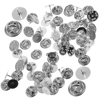 50 Set Pin Back Clutch Locking Pin Backs For Enamel Pins Brooch Badge Tie Tack Lapel Jewelry Diy Craft Accessories Replacement
