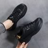 Fashionable and Casual New Leather Waterproof and Anti Slip Thick Soled Letter Sports and Leisure Running Plus Size Women's Shoes