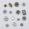 20pcs Flower Small Hole Bead Charms For Jewelry Making DIY Crafts Making Findings Handmade Tibetan Jewelry