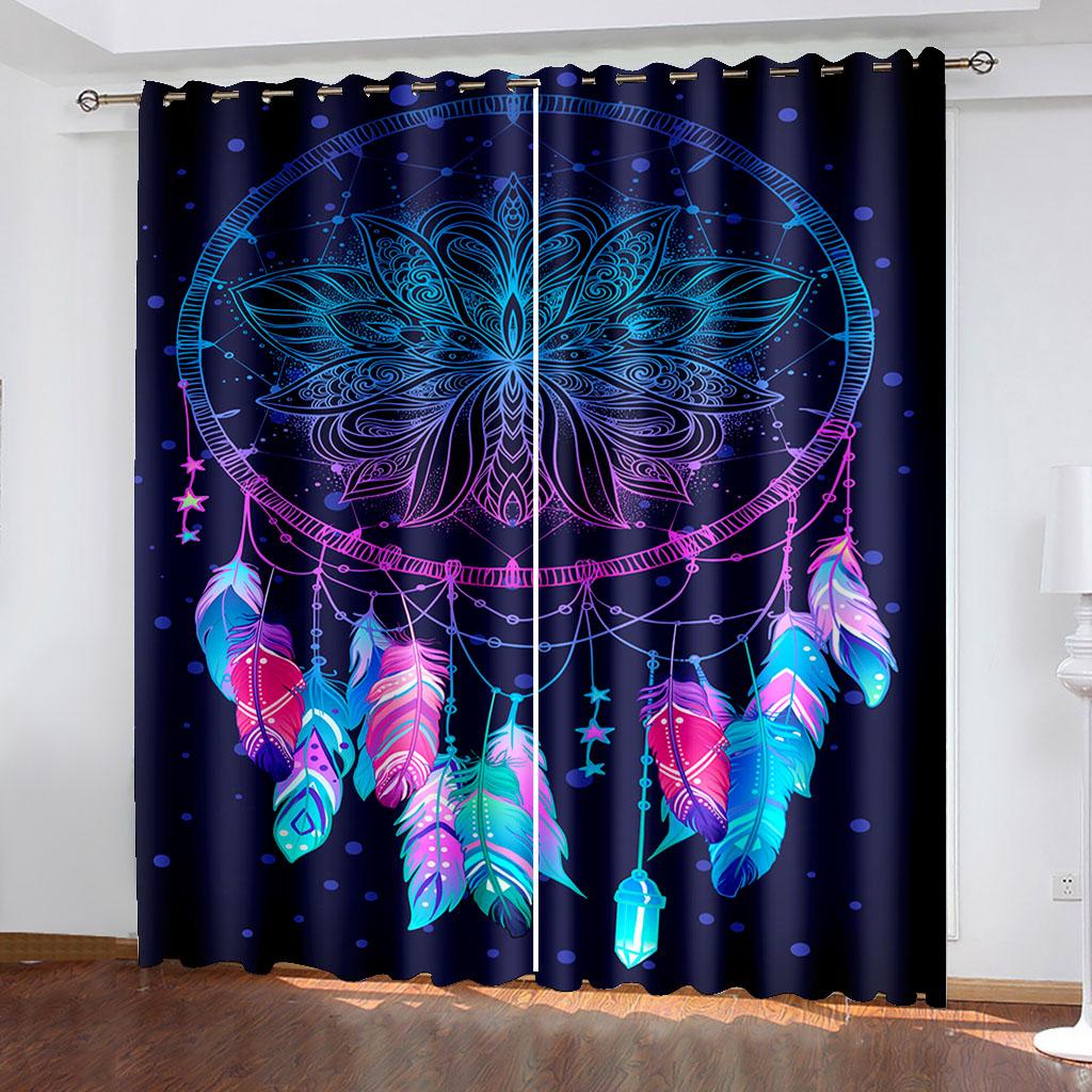 

Затемняющие оконные шторы для комнаты, затемняющие шторы для спальни, гостиной, затемняющие шторы Cortinas Para La Sala W132cm x H160cm&Grommet