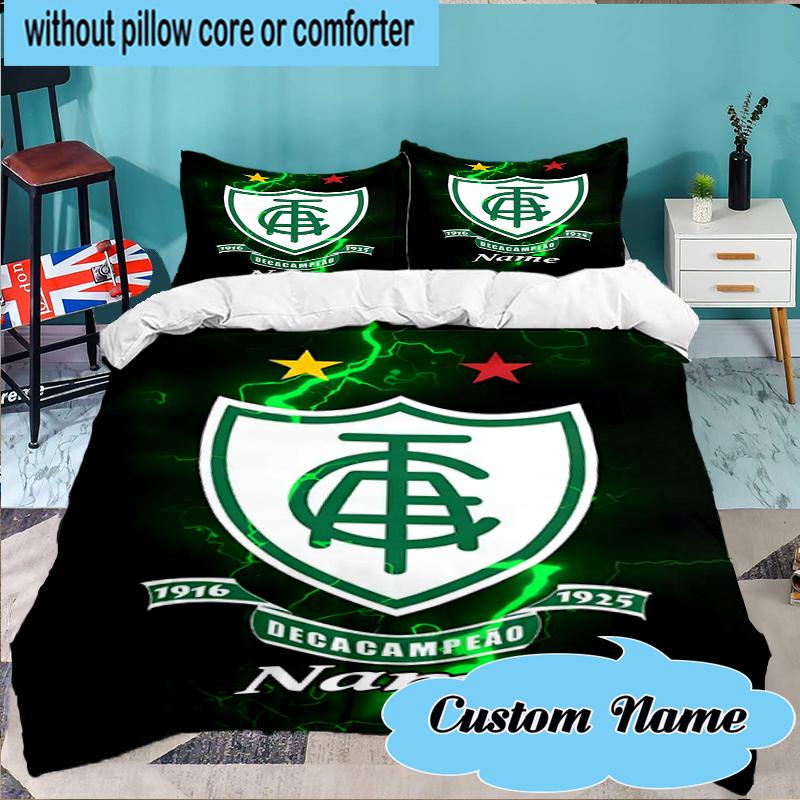 Custom Name Galactic Shield Emblem Bedding Set 3pcs, Bedding Set Including 1pc Duvet Cover And 2pcs Pillowcases for Bedroom, Dormitory Gift