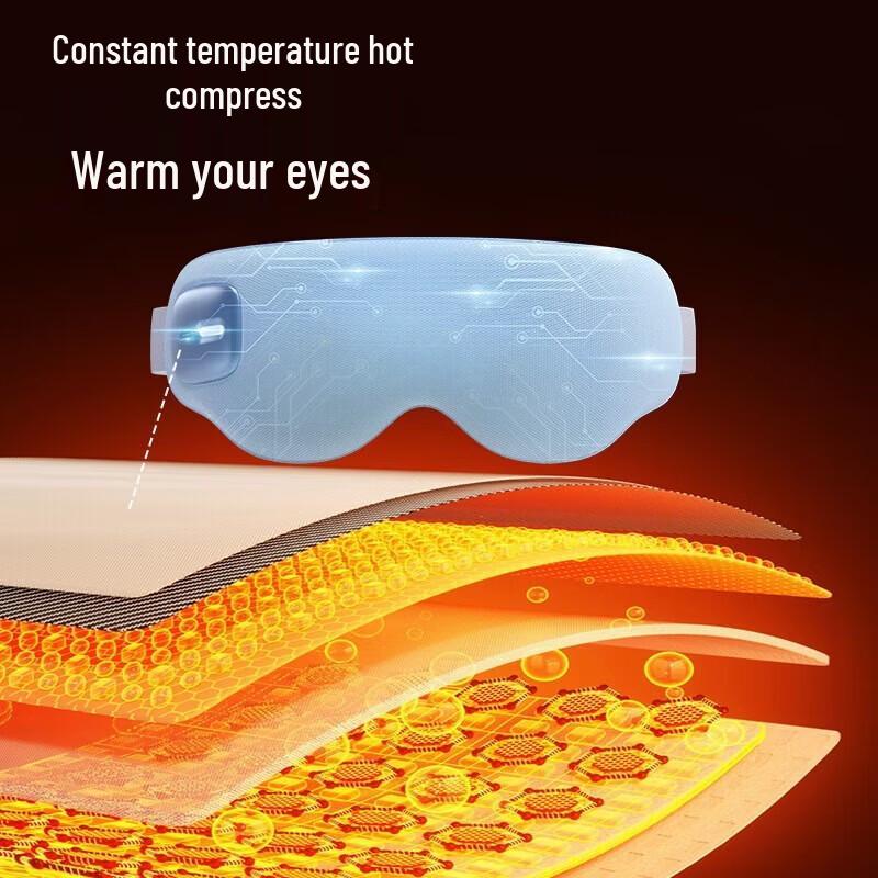 HEZHENG Heated Vibration Eye Massager CN plug (adapter included)