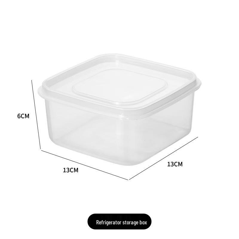 500ML Transparent Food-Grade Plastic Refrigerator Storage Box for Frozen Meat