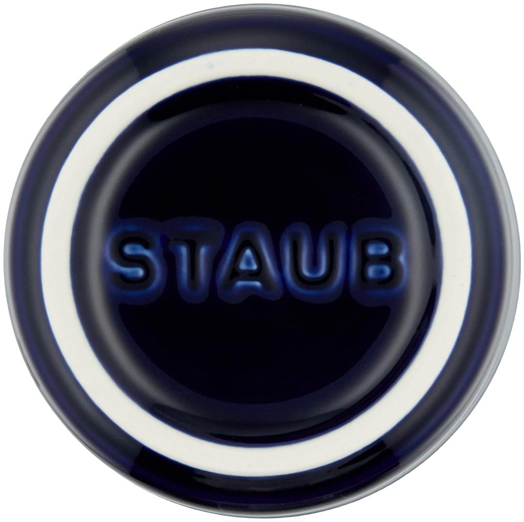 staub Mini Round Rum Can Granblue Ceramic Small Bowl Microwave Safe Japanese Dish "Extra 7cm" [Authorized Product] 40511-104