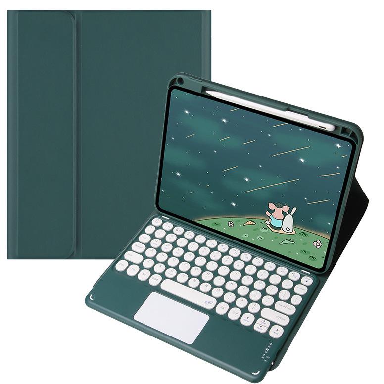 Compatible Bluetooth Keyboard Case for 2025 iPad11 A16, 10th Gen 10.9" with Pen Slot and Backlit Touchpad