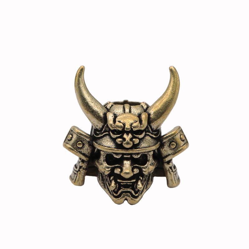 

Сёгун Японский Самурай Латунная Бусина для Ножа Воин EDC DIY Паракорд Плетеный Браслет Шнурок Подвеска Аксессуар Инструмент для Отдыха Подвески