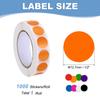 1000Pcs Colored Dot Stickers Color Coding Labels Blank Circle Stickers Adhesive Round Price Stickers for Office 12.7mm 19mm 25mm
