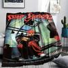 1PC Limp Bizkit Print Flannel Blanket, High quality Comfortable for All Seasons, Home Decor, Warmth and Comfort, Perfect for Christmas Gifts
