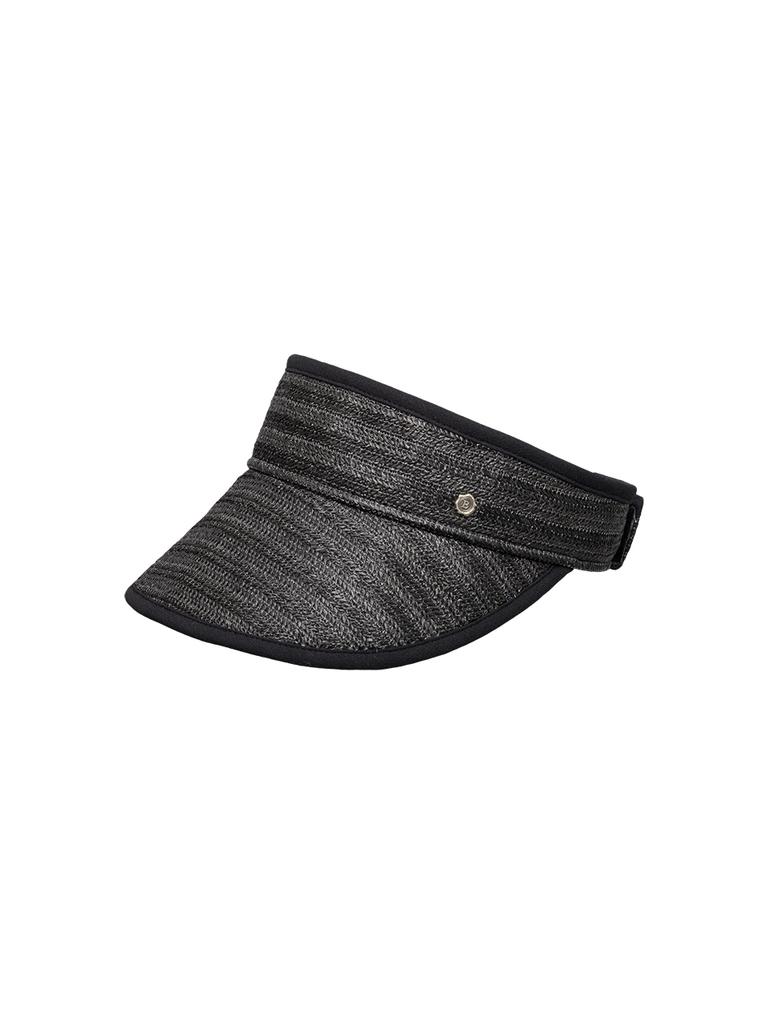 Beulaunhaes Hailey Straw Sun Visor - Black