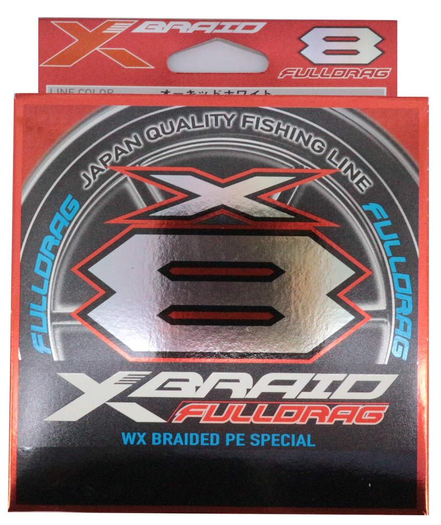 Full Drag X8 Hanger Pack 300m 6 100lb Orchid White X-Braid No.