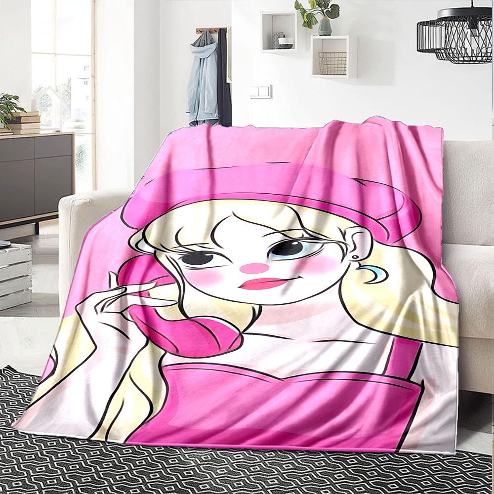 1pc pink phone Flannel Blanket Soft Warm Throw for Home, Office, Travel, All Season Cozy Bedding Gift, Office