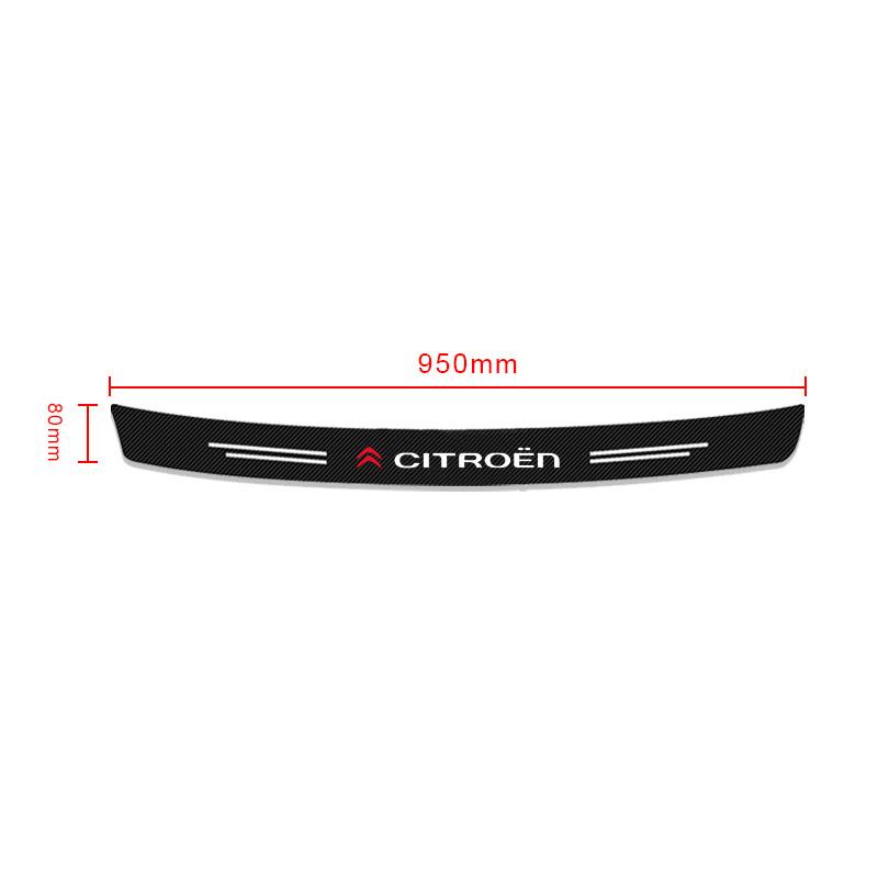 

1pcs Carbon Fiber Car Rear Bumper Trunk Guard Protected 3D Sticker For Citroen C1 C2 C3 C4 C5 C6 C8 C4L DS3 DS4 DS5 LS DS6 Picasso