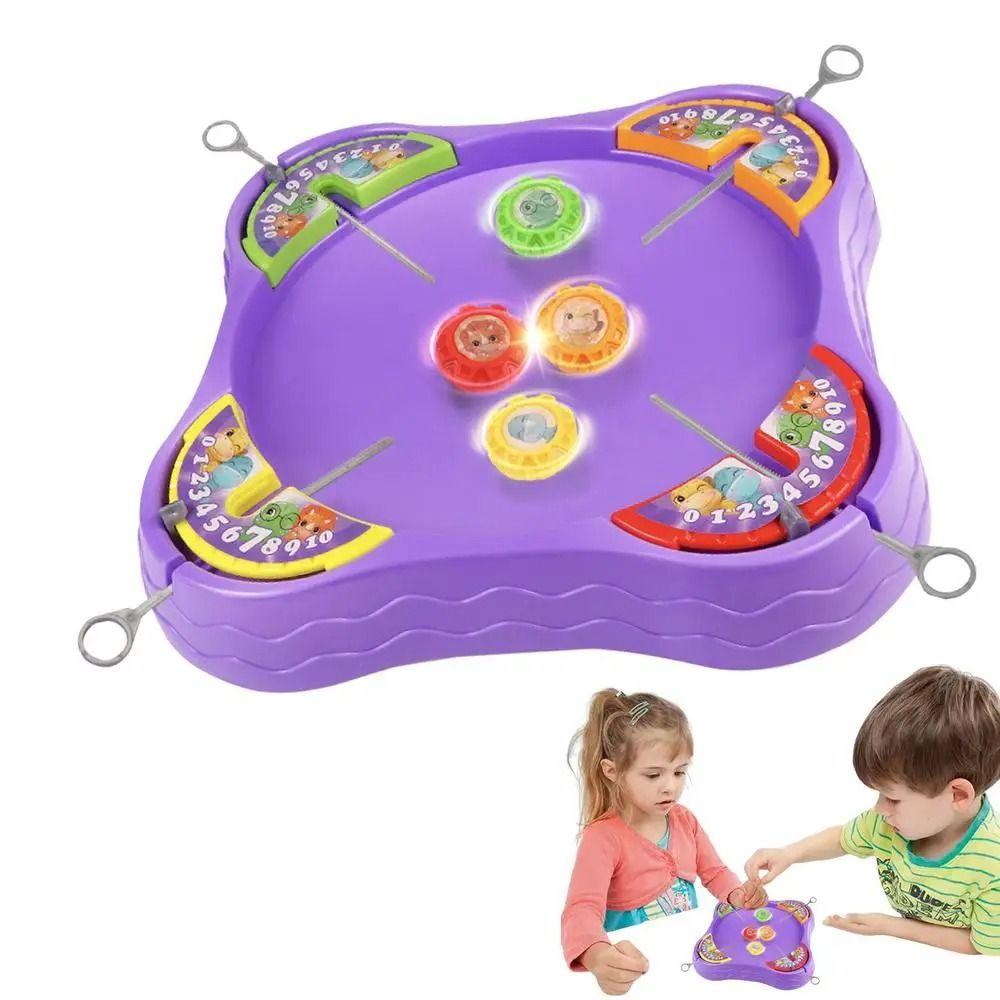 

Spinning Top Gyro Set Duel Top Toy Collision Gyro Battle Disk Desktop Game Birthday Party Decor Style B