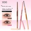 Xixi Fine Silky Double-Ended Eyeliner Gel Pen Is Waterproof, Sweat-Proof, Long-Lasting, Non-Smudging, and Smooth for Beginners