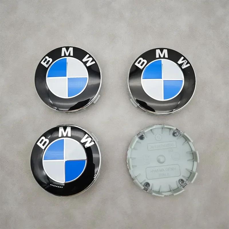 AWROY1 BMW GROUP 4Pcs 56MM 68MM Car Wheel Center Hub Cover Caps For BMW M M5 E39 E46 E60 E90 F01 F10 F30 G01 G20 G21 G30 G11 F15 X5 X3