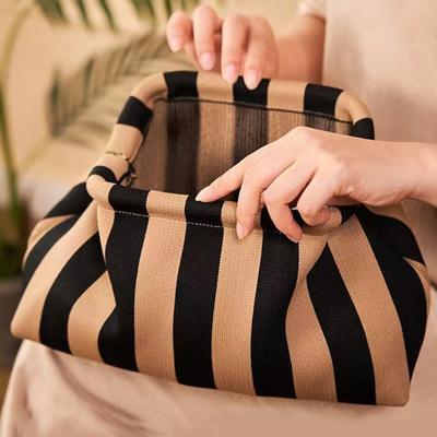 Special For Cloud Bags, Knitted Bags, Versatile Striped Cosmetic Bags, Storage Bags, Large-Capacity Clutch Bags.