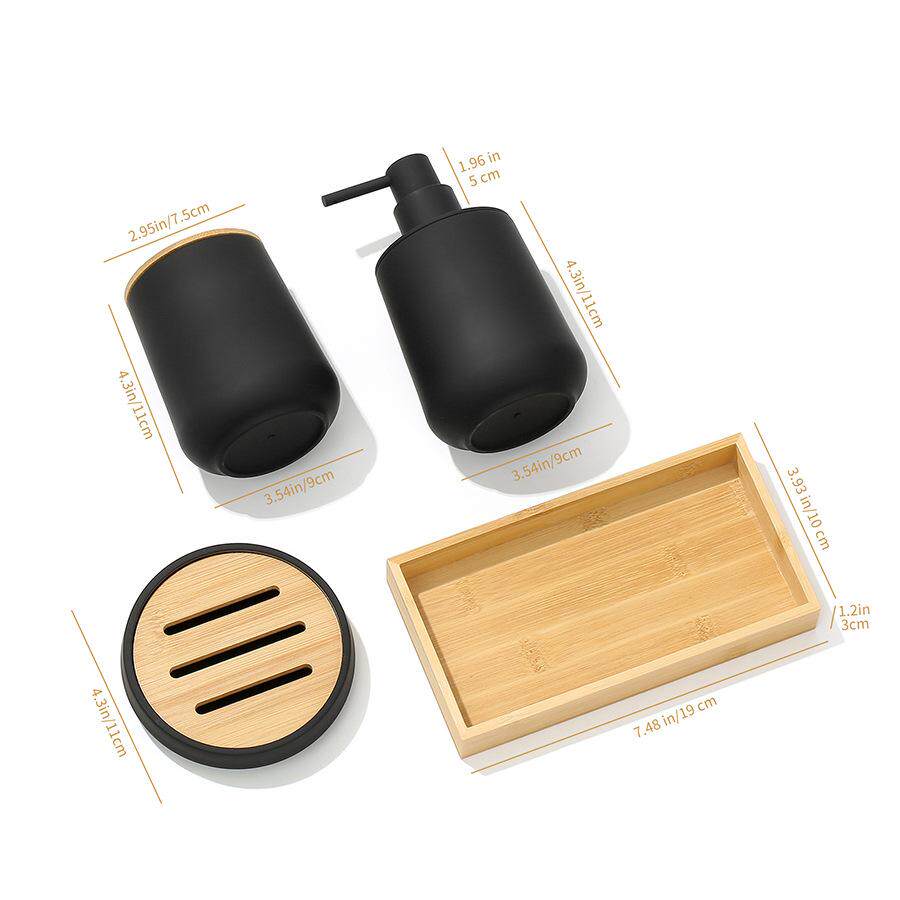 Nordic Minimalist Hand Sanitizer Bottle Mouthwash Tray Ornaments Bathroom Toothbrush Holder Bathroom Home Decoration