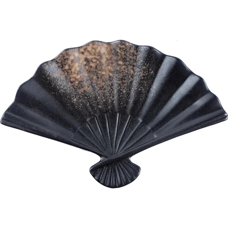 Japoński talerz w kształcie wachlarza do sushi Kreatywny nieregularny hotelowy domowy spersonalizowany przekąski dim sum zastawa stołowa