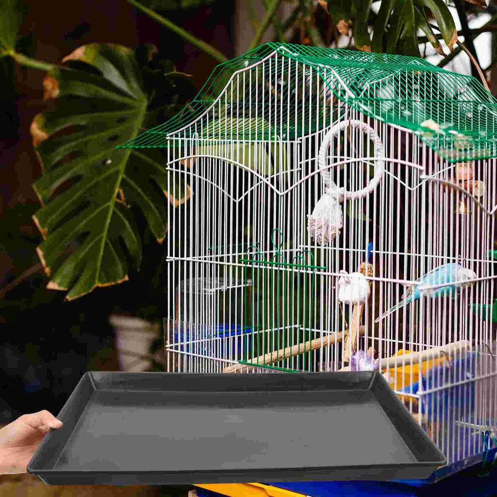 2Pcs Leakproof Pet Tray Replacement Durable Dog Crate Tray Odor Resistant Litter Tray Bird Cage Pan Small Dog Crate Tray Parrot