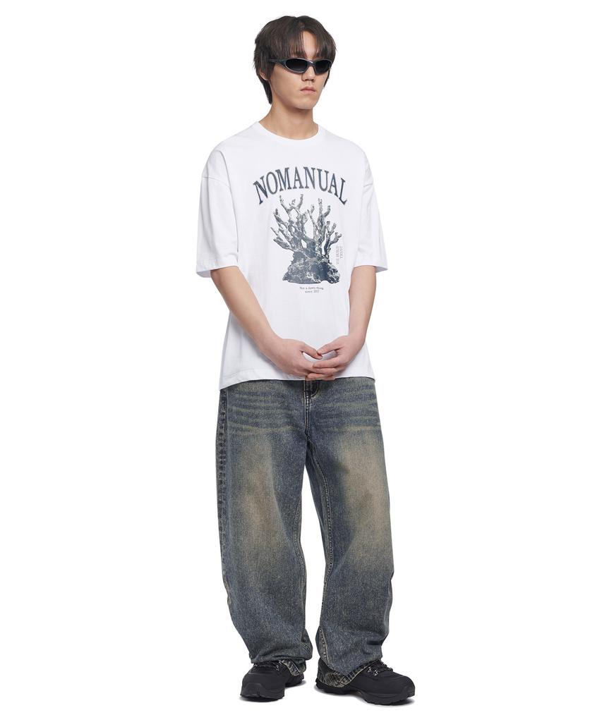 Nomaenyueol Metal Coral Reef T-Shirt - White