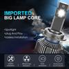 2Pcs H7 LED Canbus 25000LM 120W H11 LEDs H4 H1 H8 HB3 9005 9006 HB4 9012 Hir2 Car Headlight Bulbs Motorcycle Auto Fog Lights 6000K Dual Copper Tube