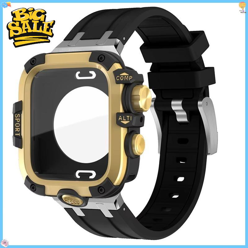 Vollständige Hülle + Armband für Apple Watch Ultra 3 2 49mm Harte Stoßstange GWG Style Displayschutzfolie für iWatch Series 11 10 46MM 45MM 4