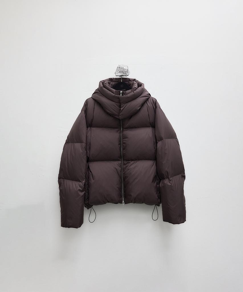 Youth Cropped Down Jacket - Burgundy