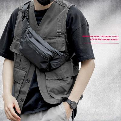 Waterproof Waist Bag Men's Chest Bag Tide Brand Leisure Outdoor Sports Messenger Bag Fashion Trend Cycling Messenger Backpack