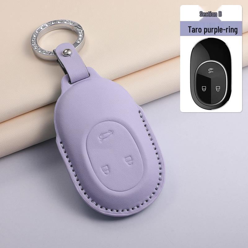 

Genuine Leather Key Case for Nio ES6/ES8 - Three-Color PU Shell with Buckle
