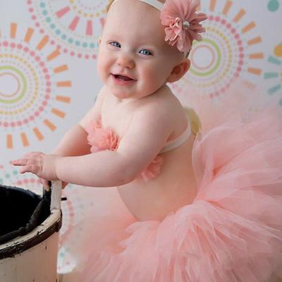Accesorios de Fotografía para Recién Nacido Niña Princesa Falda de Bebé Diadema de Flores Accesorios para el Pelo de Bebé