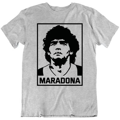 Diego Maradona Joueur de Football Sport d'Équipe Légende T-shirt Rétro Tee Cadeau Fan Nouveau T-shirt Unisexe