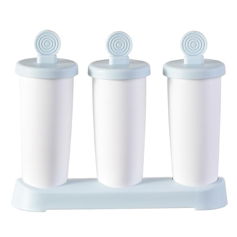 Household Ice Cream Mold, Refrigerator with Lid, Ice Lolly Making Box, Three-piece Ice Cube Tray, Popsicle Mold, Ice Cream Mold