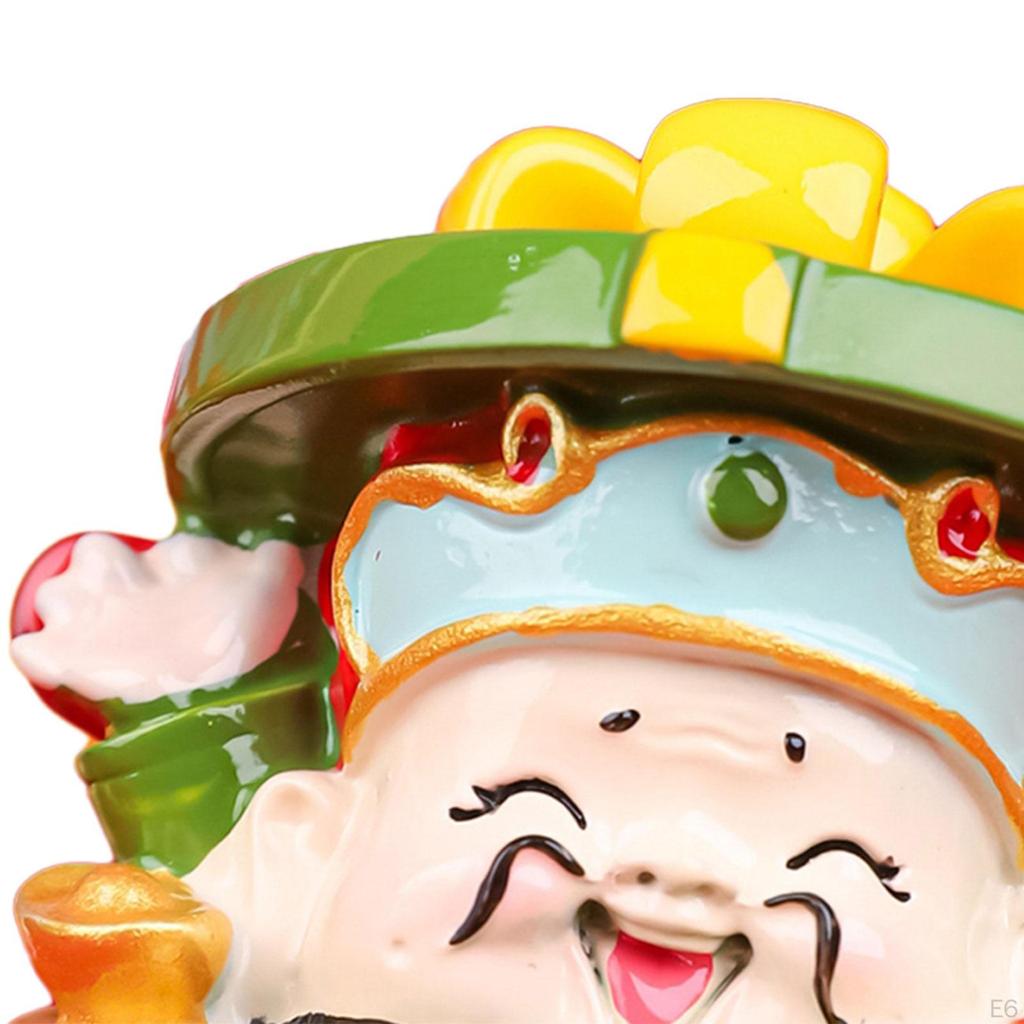 Car Dashboard Decoration Cute Blessing Chinese Interior Accessories Desktop Ornament Statue for Home