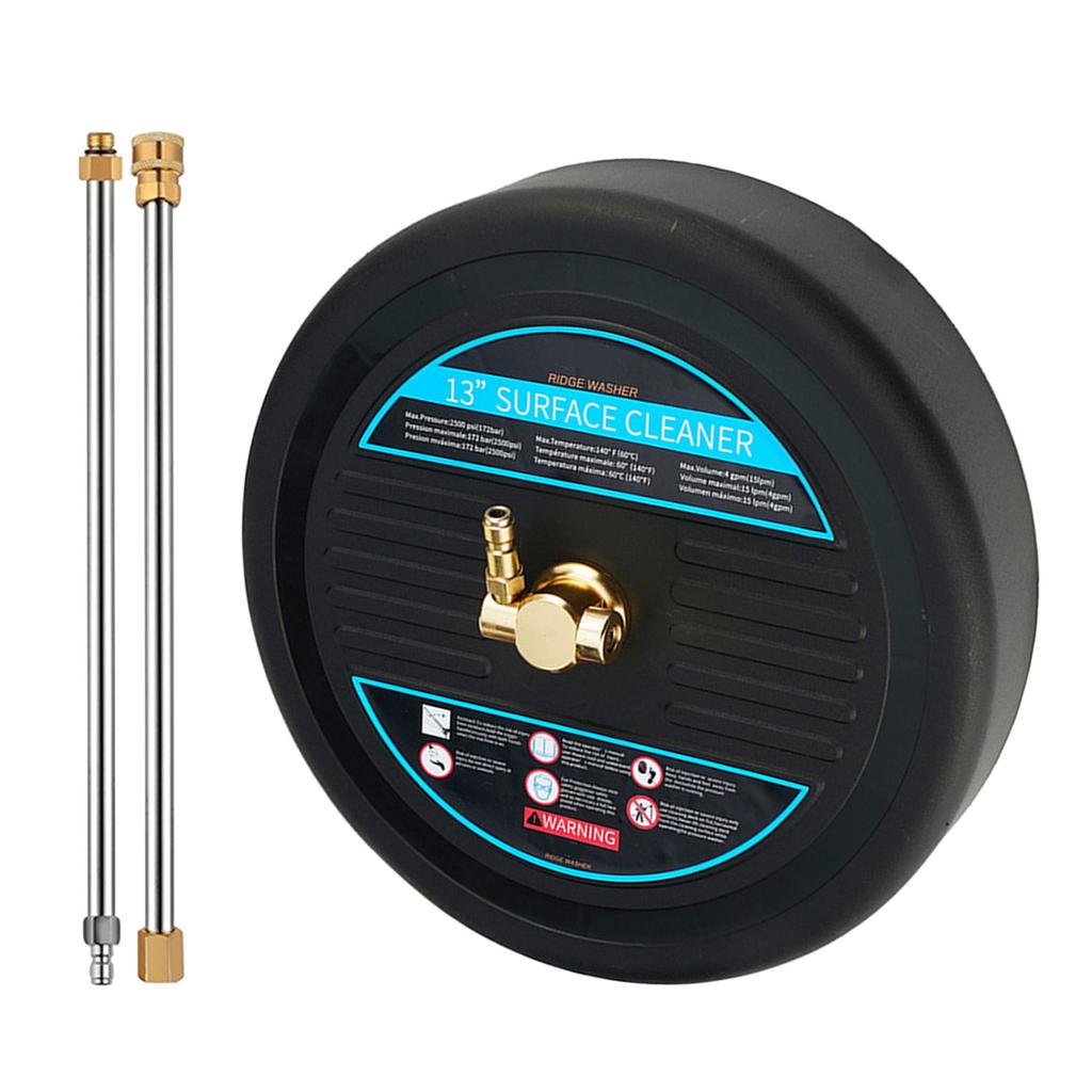 Commercial Pressure Washer 13Inch Scrubber Head Pressure Washer Surfaces Cleaner 2500PSI For Garden
