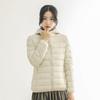 Rourou Women's Hooded Lightweight Down Jacket - New Mushroom Series, Short Style, 90% White Duck Down, Perfect for Autumn and Winter.