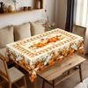 Autumn Harvest Rectangle Table Cloth for Table Decor Kitchen Dining Waterproof Reusable Tablecloth for Tables Holiday Party