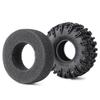 TRZX 1/18 Scale Traxxas TRX4-M RC Crawler Car Tires, 4 Pieces, 1.1" Tires, 64mm Rubber Soft Wheels (#A)