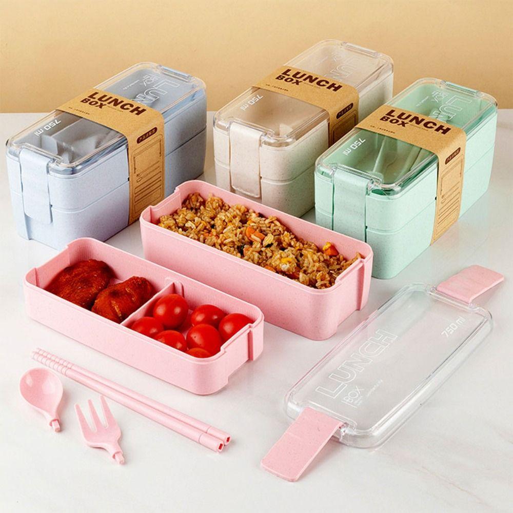 Microwave Bento Box Wheat Straw Lunch Containers New Lunch Box