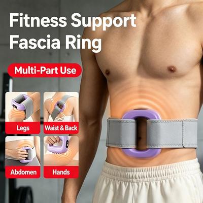 Anel Vibratório Sem Fio para Fáscia para Mulheres Carregamento USB Massageador Elétrico de Cintura para Perda de Peso