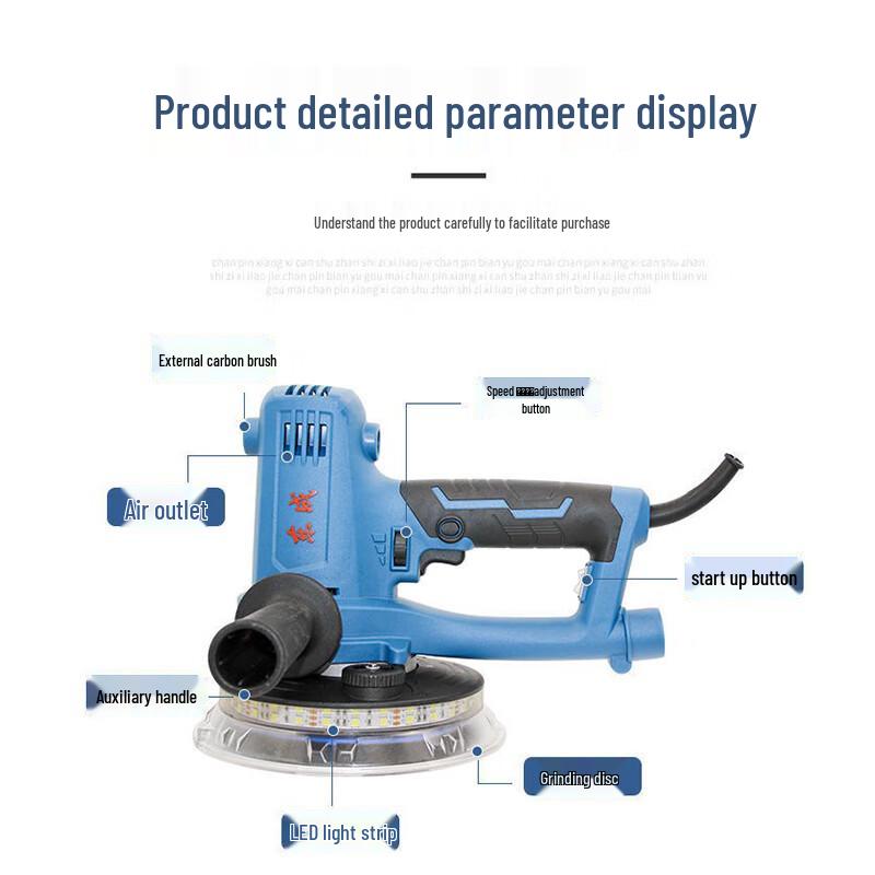 Dongcheng Self-Dust Collecting Wall Sander Polisher CN Plug (adapter Included)