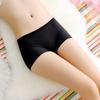 Ice Silk Women's Mid-Low Waist Breathable Solid Color Boxer Shorts - Comfortable Girls' Underwear, Style 2804