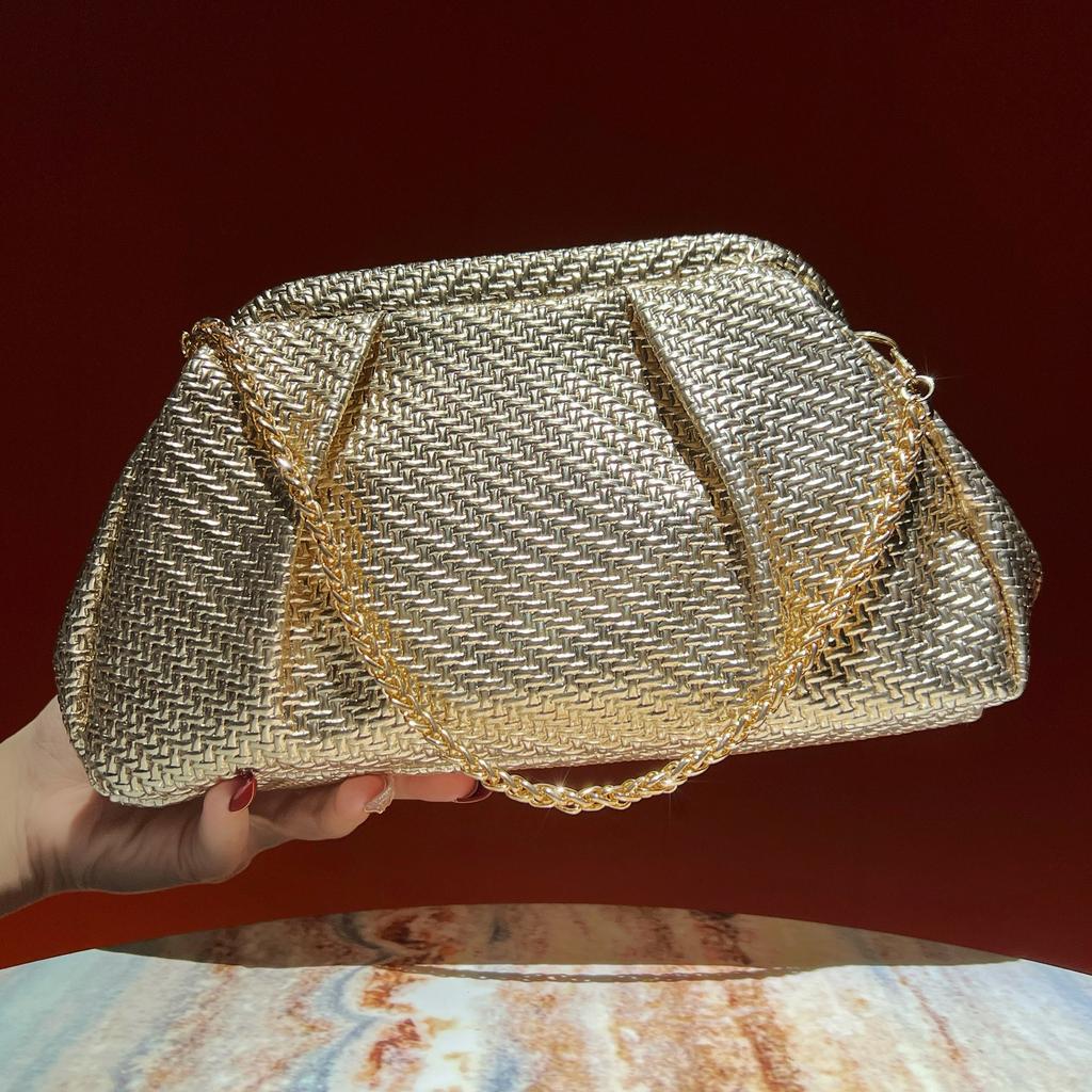 Handbag with Strap Chain. Women's Simple Crossbody Bag. Small and Unique Handbag.