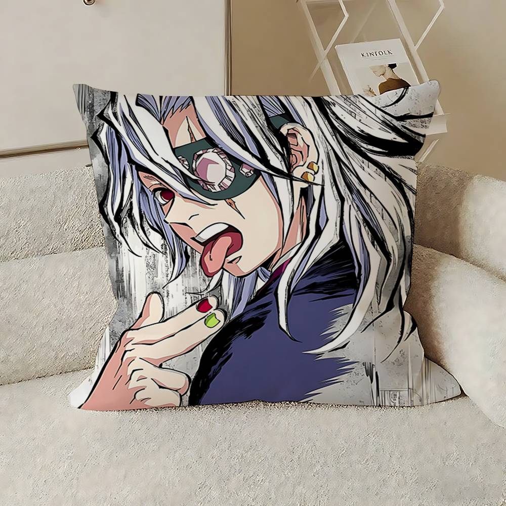 T-Tengens Uzuis Case Plush Fabric Soft Pillowcase Double Sided Print Cushion Cover Household Gifts