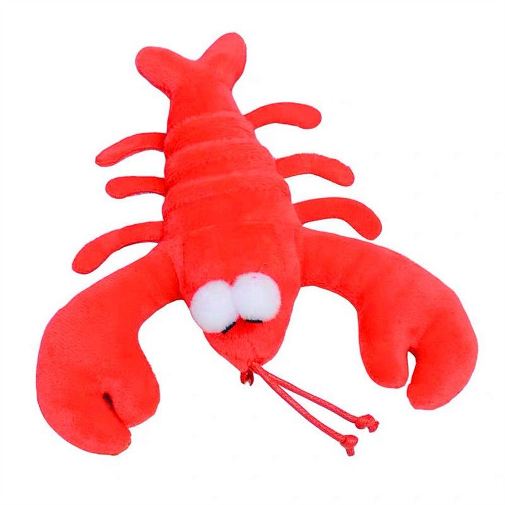 Red Lobster Stuffed Animal Pendant Prop Plush Toy Keychains Bag Pendant Stuffed Keychain Keyring