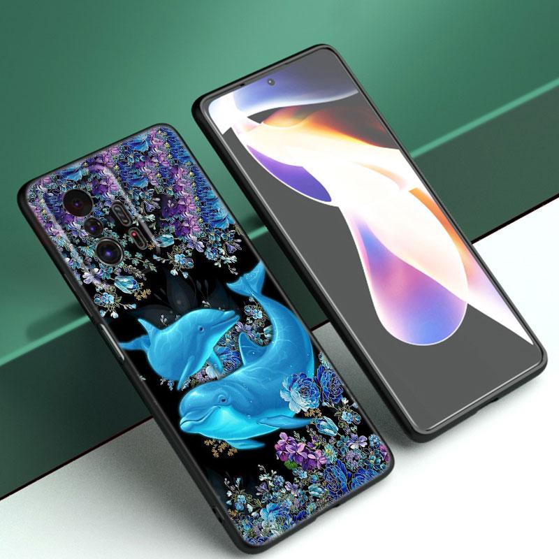 

Чехол для телефона Ocean Golphin Dance Jumping для Xiaomi Mi A2 8 9 SE Note 10 10T 11 12 Lite 9T 11T 12S 12T Pro A3 6X 12X черный Xiaomi 12T Pro 5G